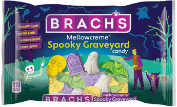 (S8-07) Halloween - Brach Mellowcreme Spooky Graveyard 8oz (227g) x 12 Units