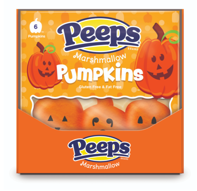 (S9-03) Halloween - Peeps 6pk Pumpkins Marshmallow - 3oz (85g) x 12 Units