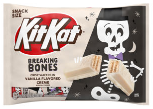 (S8-09) Halloween - KIT KAT Breaking Bones Vanilla Laydown Bag 10.29 oz (292g) x 1 Unit