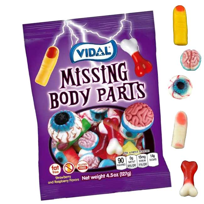 Halloween - Vidal Spooky Spiders Peg Bag - 4.5oz (128g) x 14 Units