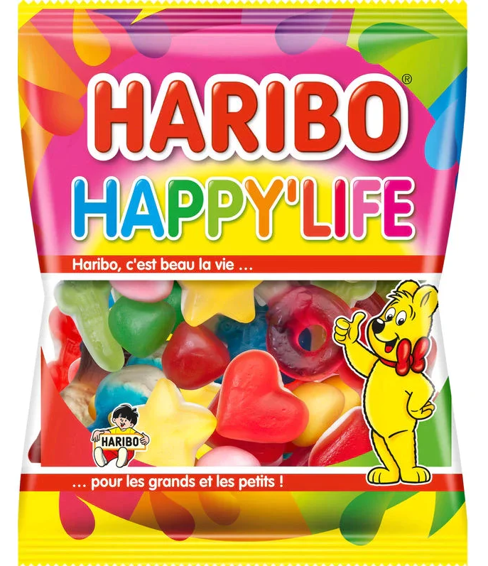(S6-14) HARIBO - HAPPY LIFE 120g x 15 Units