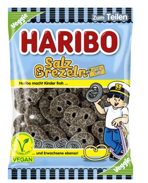 (S1-01) HARIBO - Salt Pretzels 175g x 12 Units