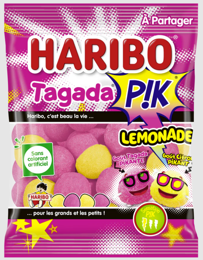 (S6-14) HARIBO - Tagada Limonade PIK 100g x 15 Units