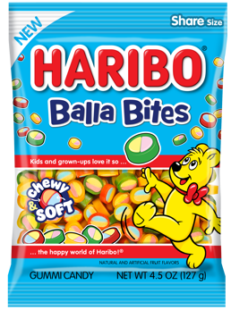 (S1-01) Haribo Gold Bears - Balla Bites 4.5oz (128g) x 12 Units