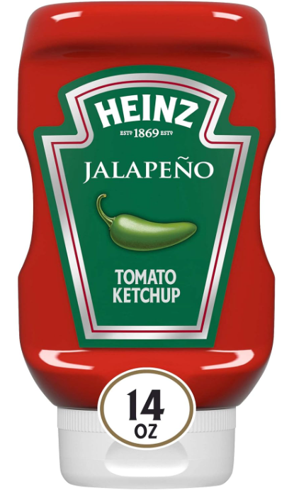 (S1-02) US - SINGLE - Heinz TOMATO KETCHUP - JALAPENO 14oz (396g) x 1 Bottle