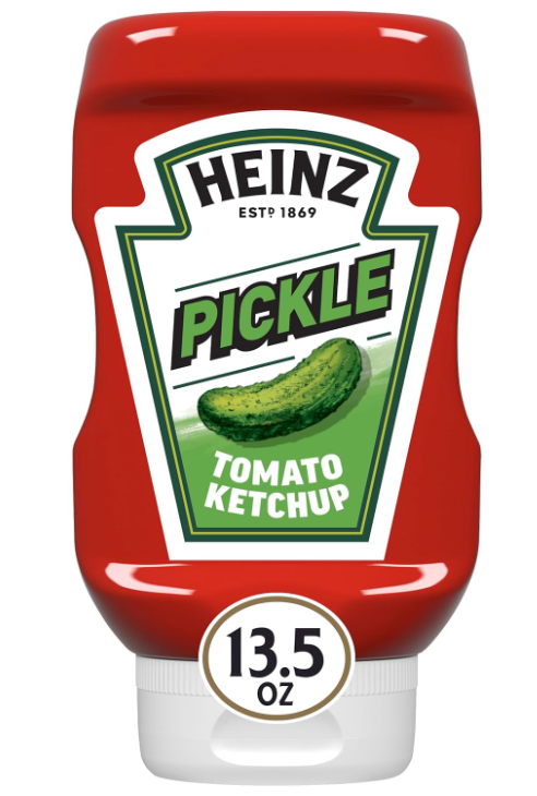 (S1-02) US - SINGLE - Heinz TOMATO KETCHUP - PICKLE 13.50oz (382g) x 1 Bottle