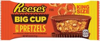 Choco - King Size - Hershey Reese Big Cup Stuffed w/ Pretzels 2.6oz x 16 units