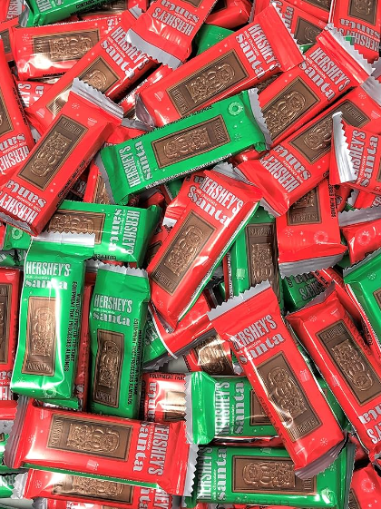 (S1-02) BULK - XMAS - Hershey Milk Chocolate Santas 12.5G x 36 units