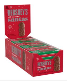 Xmas - Hershey Milk Chocolate Santa - 1.2oz(34g) x 36 Units