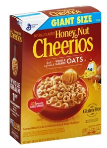 Cereal - Cheerios Honey Nut GIANT Size 11.2 oz (771g) x 1 unit (Boxes with minor damage due to shipping)