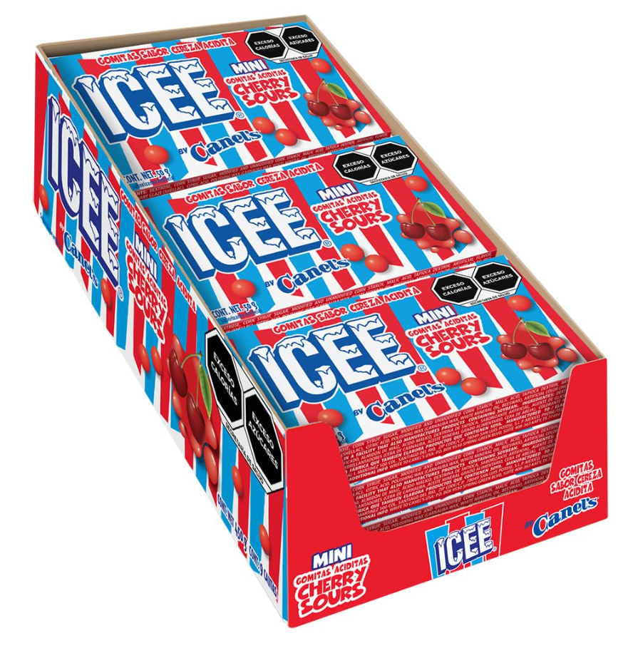 (S1-07) ICEE - MINI CHERRY SOURS 1.7oz (50g) x 9 Units