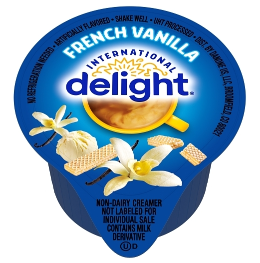 (S5-01) US - Coffee Creamer - Zero Sugar - International Delight - French Vanilla 13 ml - 288 Cups x 1 Unit