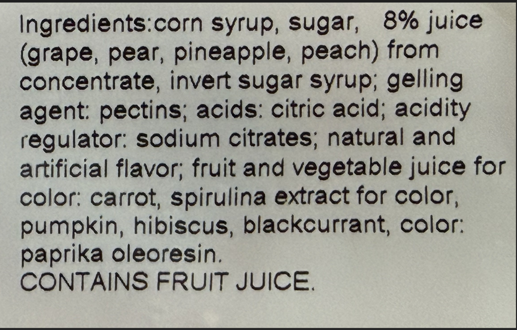 (S3-02) SPAIN - Bulk - Vidal Gummi Jelly Fruits 2.2lbs (1kg) x 1 Bag