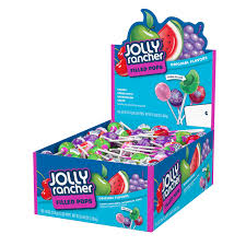 (S1-01) Mexico - Jolly Rancher Fruit Chew Lollipops .56 oz 100 units
