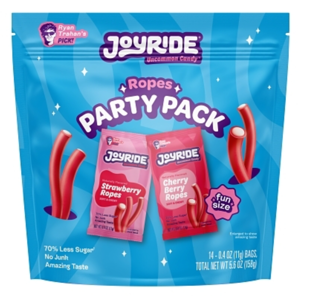 (S7-01) US - Joyride - Strawberry Ropes and Cherry Berry Ropes Party Pack 0.4oz (11g) x 14 Bags