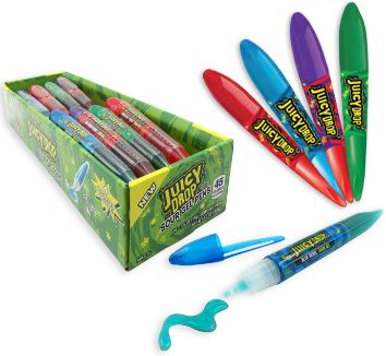 (S1-05) Box - Bazooka Juicy Drop Gel Pens - Sour 0.5oz(14g) x 24 Units