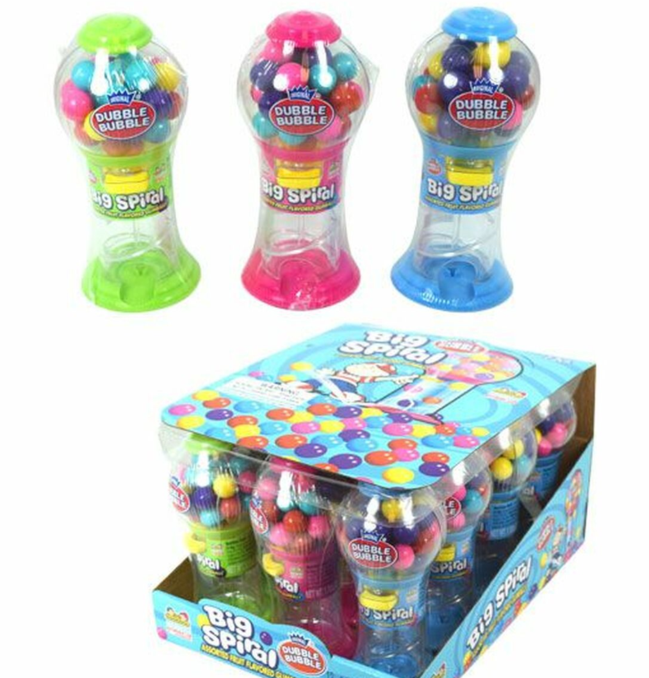 (S1-02) Box - CHINA - Kidsmania Dubble Bubble Big Spiral 1.13oz (32g) x 12 units - SugarMarket.ca