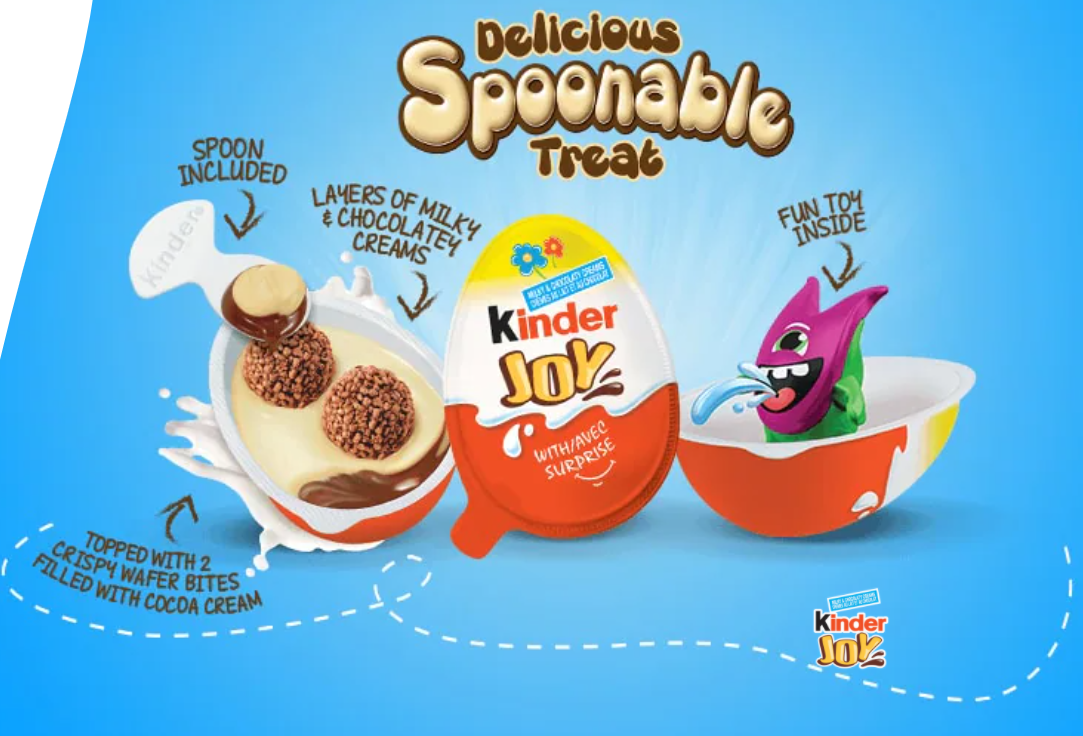 Kinder Joy Chocolate Surprise Egg x 15 units