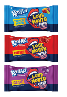 Kool-Aid Loud Mouth Bites Peg Bag - 0.84oz (23g) X 12 Units