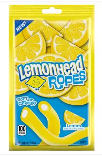 (S6-06) US - Lemonheads Ropes Candies Peg Bag - 5oz(142g) x 12 Units