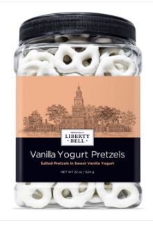 (S4-02) Liberty Bell Vanilla Yogurt Pretzels - 22oz (624g) x 1 Unit