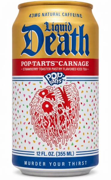 (S5-03) US - Beverage - Liquid Death - Poptarts Carnage 12 fl oz (355 ml) x 12 units
