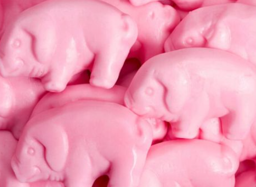 (S3-03) UK - GUSTAF GUMMI - PINK PIGS 2.2LB (1KG) X 1 BAG