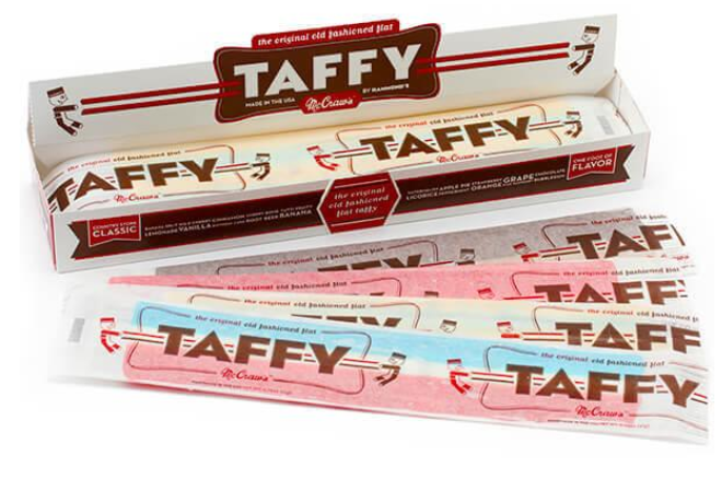 (S5-09) BOX - Hammond McCraw Giant Taffy - Assorted Flavors 24 units