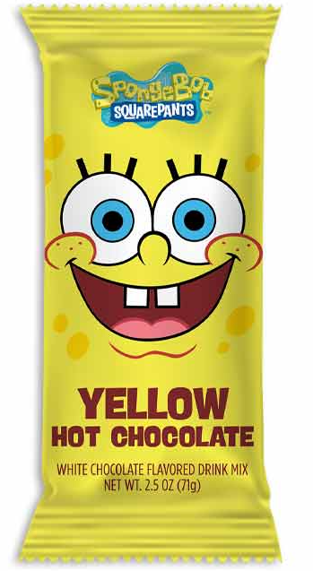 (S8-05) Xmas - SPONGEBOB - YELLOW HOT CHOCOLATE 2.5oz (71g) x 12 Units