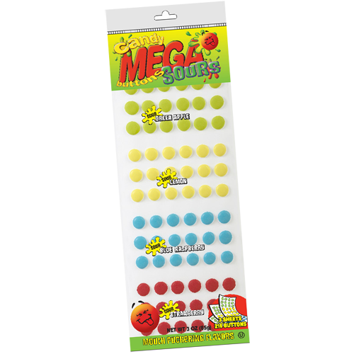 Mega Candy Buttons - Sours x 24 units