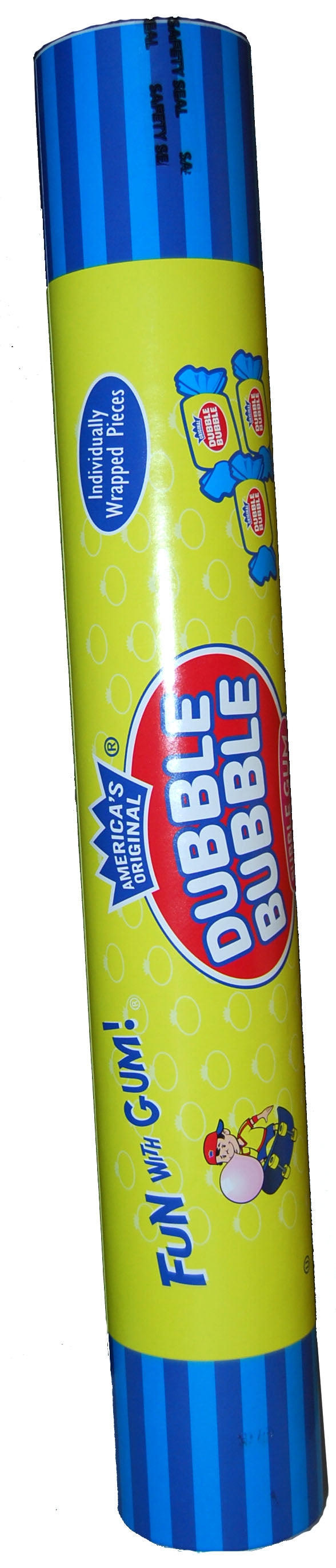 Mega Candy Mega Tube - Dubble Bubble 18 inch x 12 units