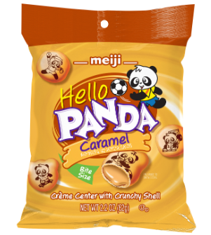(S2-04) Us- Meiji Hello Panda - Caramel 2.2oz (62g) x 6 units