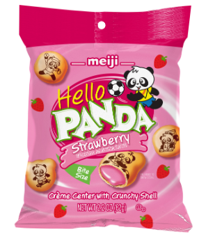 (S2-04) Us - Meiji Hello Panda - Strawberry 2.2oz (62g) x 6 units
