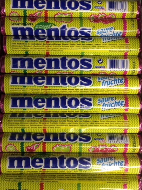 EUROP Mentos Chewy Dragees 38g x 40 units