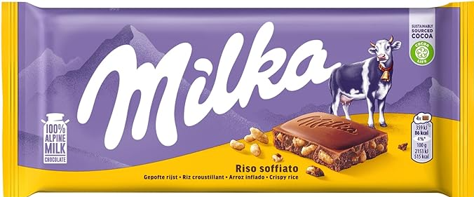 (S2-01) Milka Rice Crisp (Riso Soffiato) 90g x 21 Units