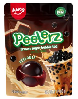 Amos Peelerz Gummy - Bubble Tea Peg/Sub 3oz (85g) packaging front