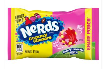 (S1-08) Nerds Gummy Clusters - Cherry Lemonade - Share Pouch 3oz (85g) x 12 Units