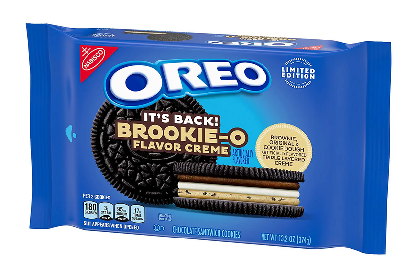 Oreo Brookie-O Sandwich Cookie 13.2 oz (374 G) x 12 Units