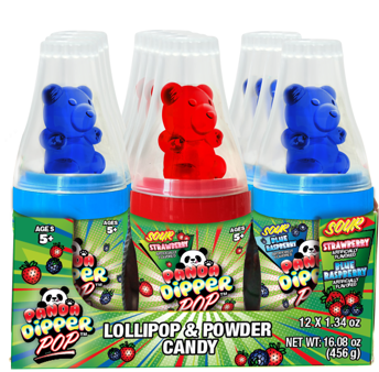 (S1-07) Panda Dipper Pop - Sour 1.34oz (38g) x 12 Units