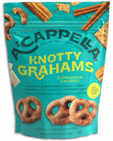 PEG BAG - ACAPPELLA KNOTTY GRAHAMS - CINNAMON CHURRO 4.5oz x 6 units