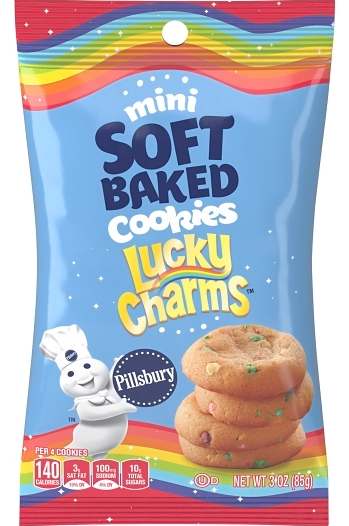1 Unit x Single - Pillsbury Soft Baked Mini Cookies - LUCKY CHARMS 3oz (85g)