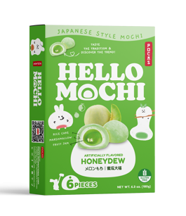 (S6-06) Box - China - POCAS HELLO MOCHI - HONEYDEW (6PIECES) - 6.3oz (179g) x 12 Units