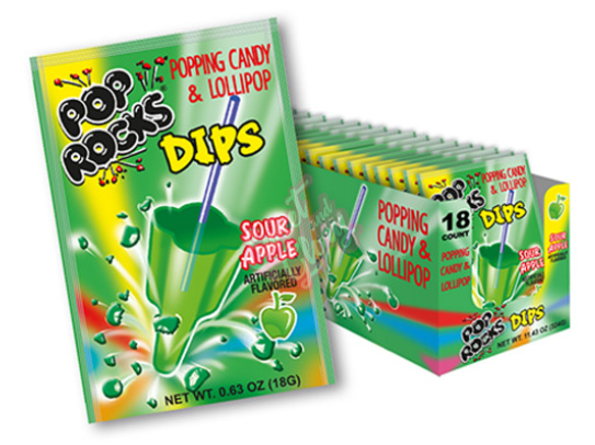 (S1-05) Spain - Pop Rocks - Dips - Sour Apple x 18 units