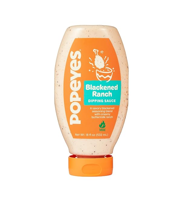 (S1-02) Us - Dipping Sauce - Popeyes - Blackened Ranch 18 fl oz (532 ml) x 1 Unit