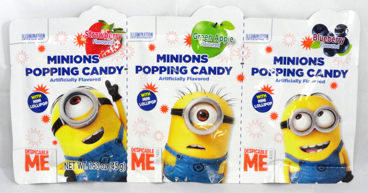 Popping Candy – Minions 3-pack x 48 units