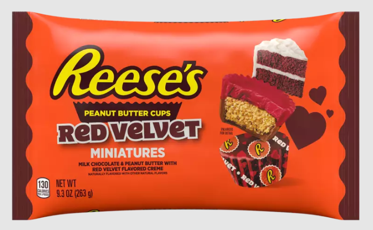 (S4-03) US - VAL - Single - REESE'S Miniatures - Red Velvet Peanut Butter Cups 9.3 oz (263g) x 1 Unit
