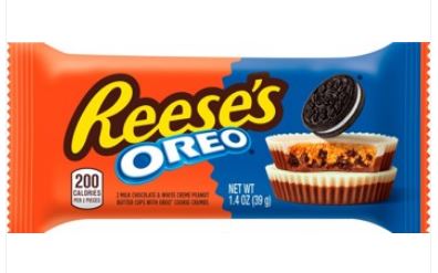Bundle - 6 Units x REESES OREO Milk Chocolate & White Creme Cups Cookies - STANDARD SIZE -1.4oz(40g)