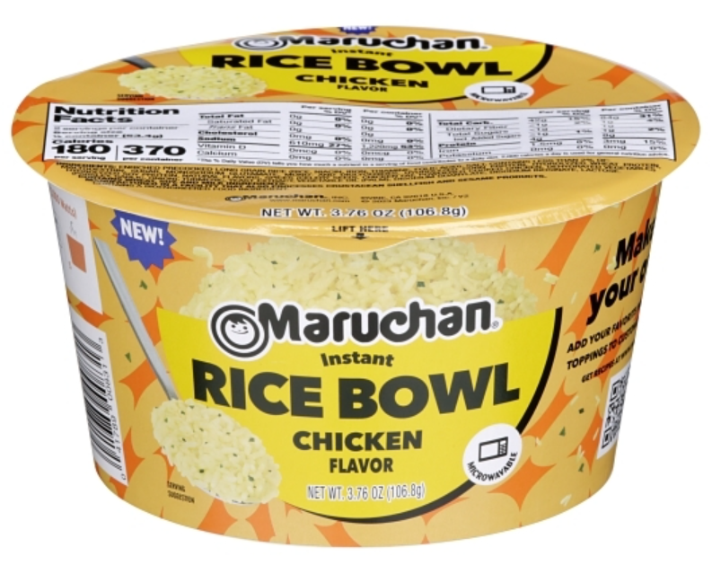 (S6-06) Us - Rice Bowl - Maruchan - Chicken Flavor 3.76oz (106.8g) x 6 Units