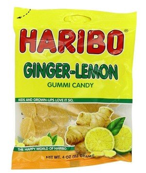 (S1 - 01) Box - GERMANY - Haribo Ginger Lemon 4 oz x 12 units - SugarMarket.ca