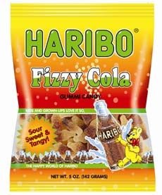 (S1 - 01) Box - Haribo Fizzy Cola 5 Oz x 12 units - SugarMarket.ca
